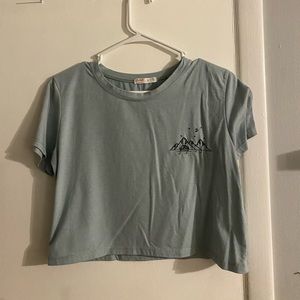 Embroidered Cropped T-Shirt